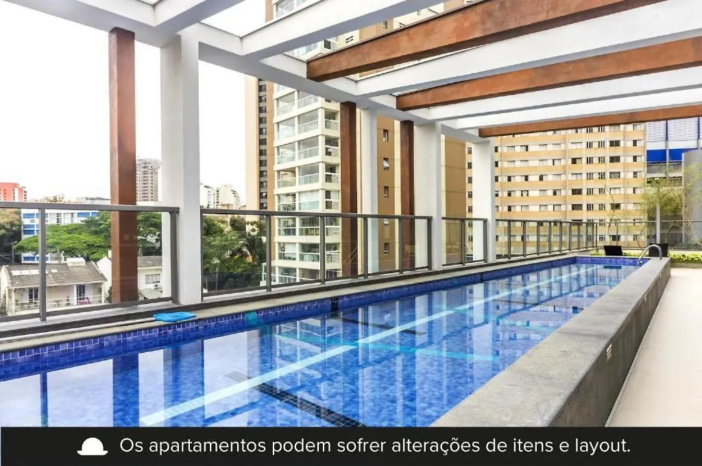 Sky Poll Studio 306 - Near Paulista Ave & Subways, Rooftop & Full Gym ! Short & Long Stay! Sao Paulo