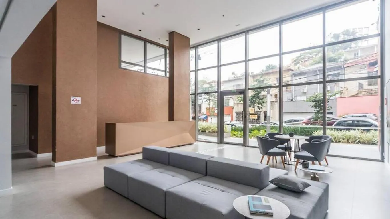 Sky Poll Studio 306 - Near Paulista Ave & Subways, Rooftop & Full Gym ! Short & Long Stay! Sao Paulo Apartment